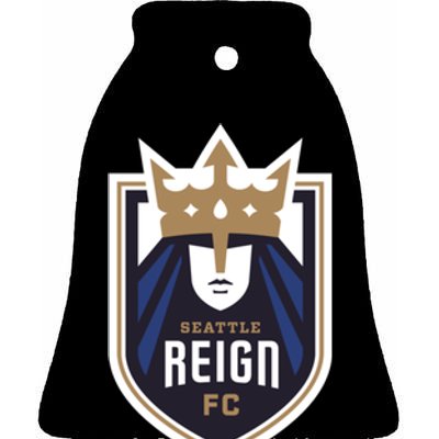 Nwsl Seattle Reign Logo Ceramic Bell Ornament