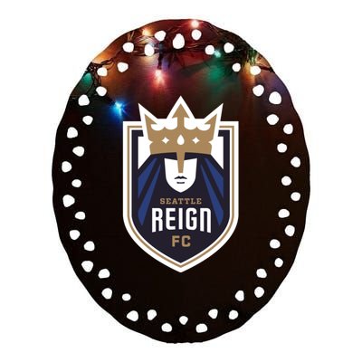 Nwsl Seattle Reign Logo Ceramic Oval Ornament