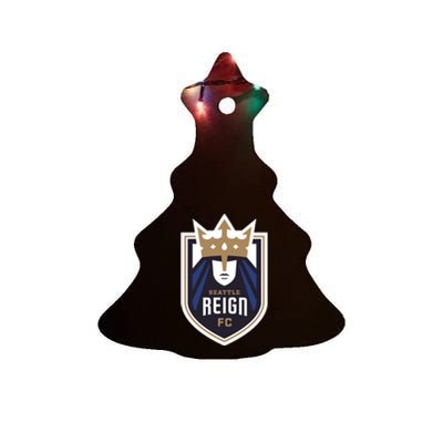 Nwsl Seattle Reign Logo Ceramic Tree Ornament