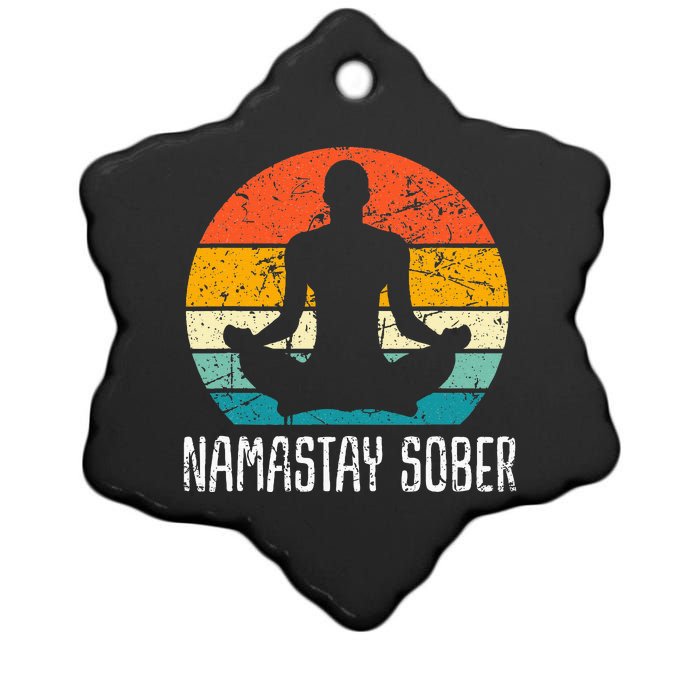 Namastay Sober Recovery Support Sobriety Na Aa Ceramic Star Ornament