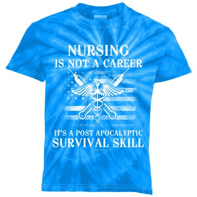 Nursing Skill Rn Cna Lpn Gift Funny Gift Kids Tie-Dye T-Shirt