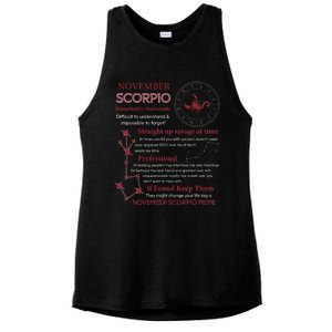 November Scorpio Remarkably Charismatic Difficult Understand Ladies PosiCharge Tri-Blend Wicking Tank