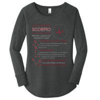 November Scorpio Remarkably Charismatic Difficult Understand Women's Perfect Tri Tunic Long Sleeve Shirt