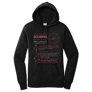 November Scorpio Remarkably Charismatic Difficult Understand Women's Pullover Hoodie