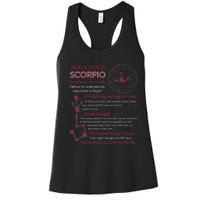 November Scorpio Remarkably Charismatic Difficult Understand Women's Racerback Tank