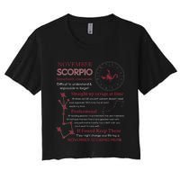 November Scorpio Remarkably Charismatic Difficult Understand Women's Crop Top Tee