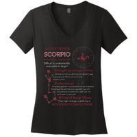 November Scorpio Remarkably Charismatic Difficult Understand Women's V-Neck T-Shirt