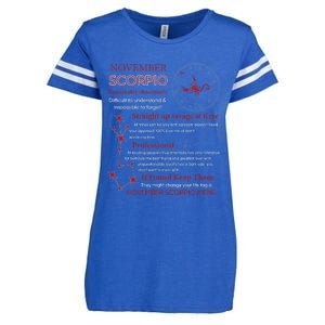 November Scorpio Remarkably Charismatic Difficult Understand Enza Ladies Jersey Football T-Shirt