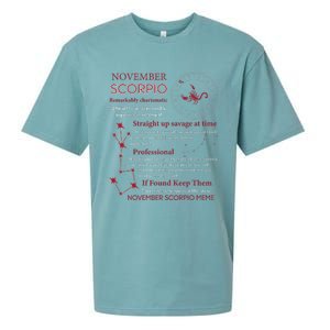 November Scorpio Remarkably Charismatic Difficult Understand Sueded Cloud Jersey T-Shirt