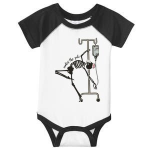 Nurse Skeleton Retro Halloween Nurse Patient Care Tech Propofol Infant Baby Jersey Bodysuit