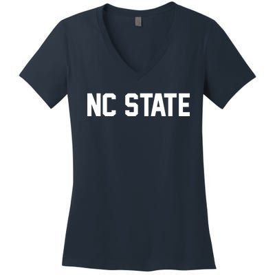 Nc State Sports Fan Women's V-Neck T-Shirt