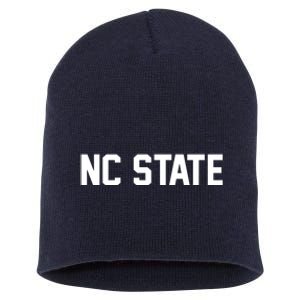 Nc State Sports Fan Short Acrylic Beanie