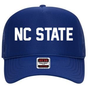 Nc State Sports Fan High Crown Mesh Back Trucker Hat