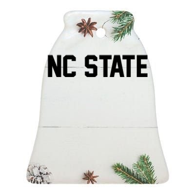 Nc State Sports Fan Ceramic Bell Ornament