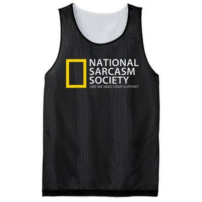 National Sarcasm Society Like We Need Your Support Mesh Reversible Basketball Jersey Tank