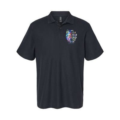 No Story Should End Too Soon Suicide Awareness Teal Wolf Polo