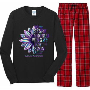 No Story Should End Too Soon Suicide Prevention Awareness Long Sleeve Pajama Set