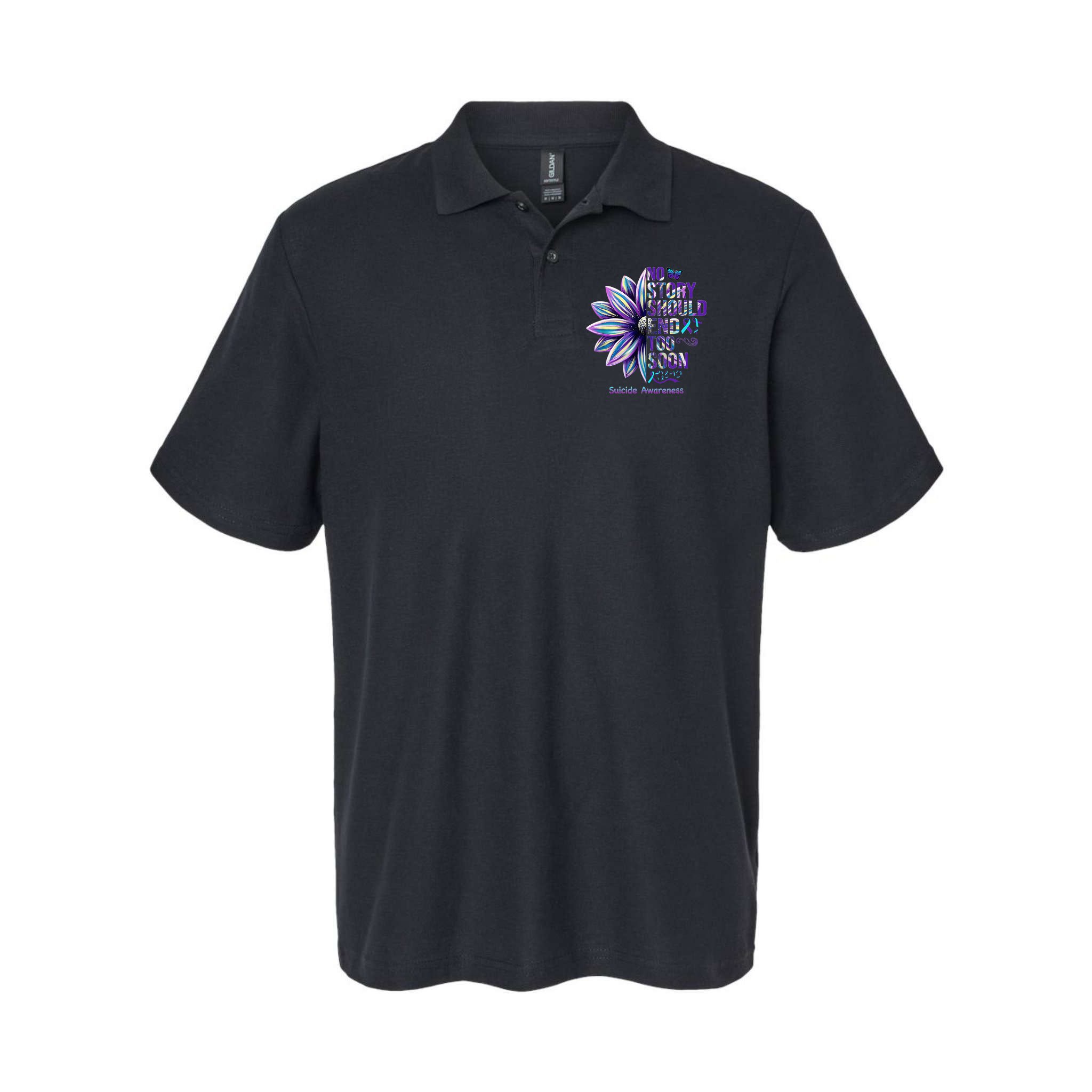 No Story Should End Too Soon Suicide Prevention Awareness Polo