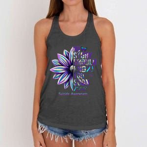 No Story Should End Too Soon Suicide Prevention Awareness Women's Knotted Racerback Tank