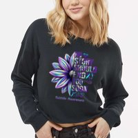 No Story Should End Too Soon Suicide Prevention Awareness Cropped Pullover Crew