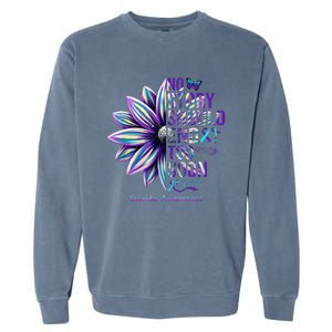 No Story Should End Too Soon Suicide Prevention Awareness Garment-Dyed Sweatshirt