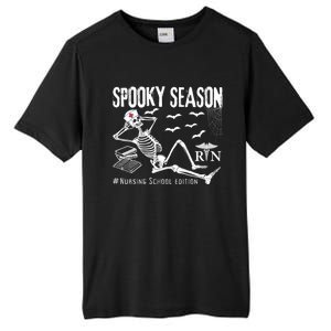 Nursing School Student Halloween Skeleton For Spooky Season Cute Gift Tall Fusion ChromaSoft Performance T-Shirt