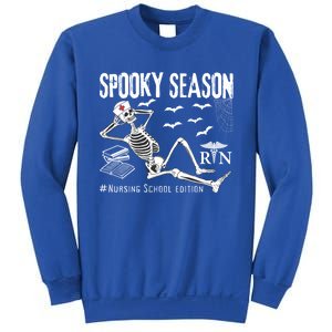 Nursing School Student Halloween Skeleton For Spooky Season Cute Gift Sweatshirt