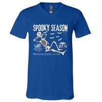 Nursing School Student Halloween Skeleton For Spooky Season Cute Gift V-Neck T-Shirt