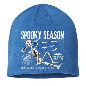 Nursing School Student Halloween Skeleton For Spooky Season Cute Gift Sustainable Beanie