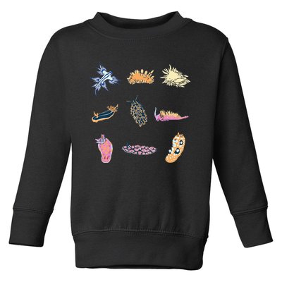 Nudibranch Sea Slug Marine Biologist And Aquarist Toddler Sweatshirt