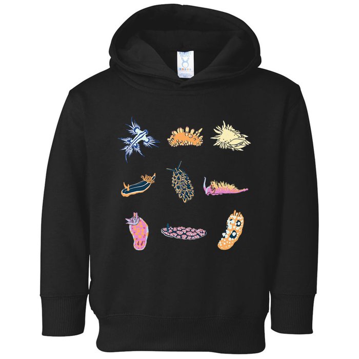 Nudibranch Sea Slug Marine Biologist And Aquarist Toddler Hoodie