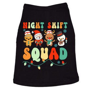 Night Shift Squad Gingerbread Santa Reindeer Snowman Xmas Doggie Tank