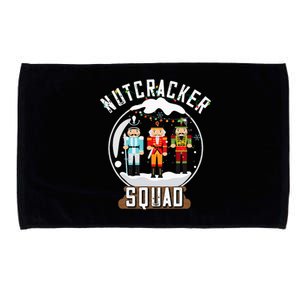 Nutcracker Squad Snow Globe Funny Christmas Ballet Dance Microfiber Hand Towel