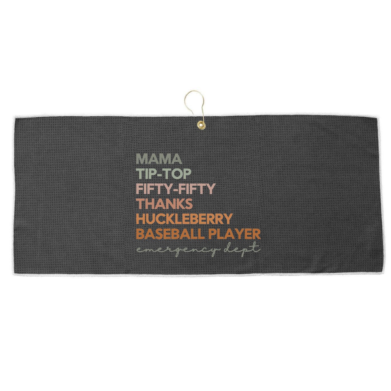 Nih Stroke Scale Emergency Department Er Nurse Er Doctor Large Microfiber Waffle Golf Towel