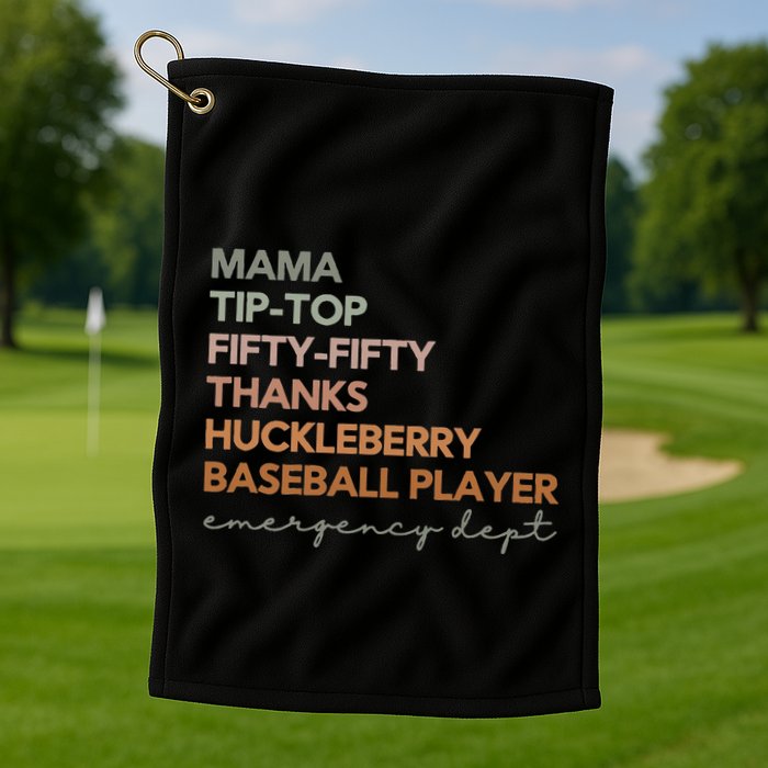 Nih Stroke Scale Emergency Department Er Nurse Er Doctor Golf Towel