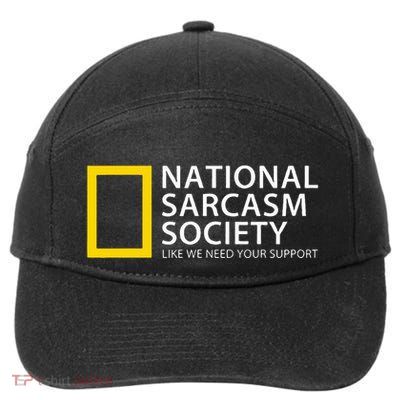 National Sarcasm Society 7-Panel Snapback Hat