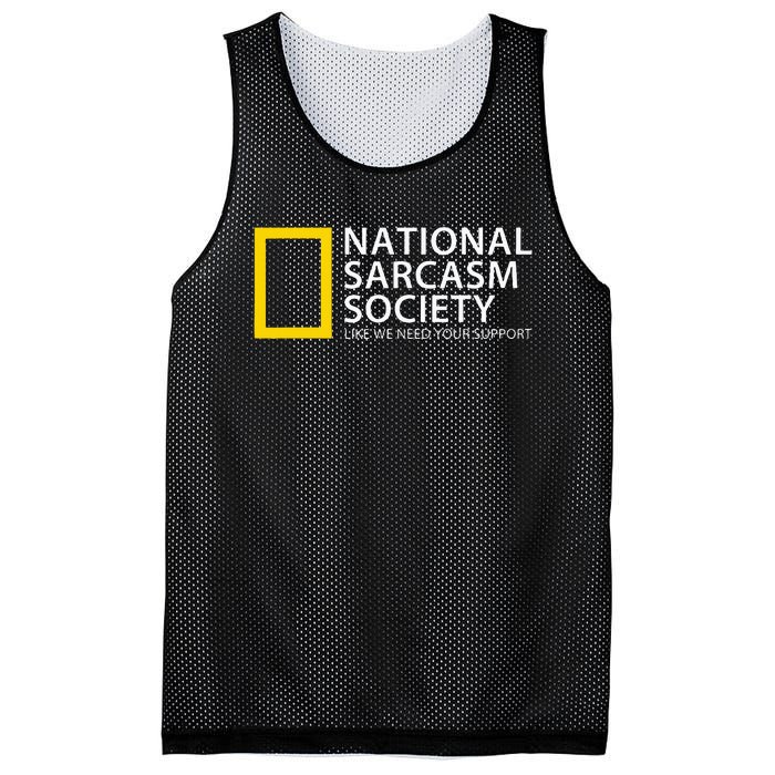 National Sarcasm Society Mesh Reversible Basketball Jersey Tank