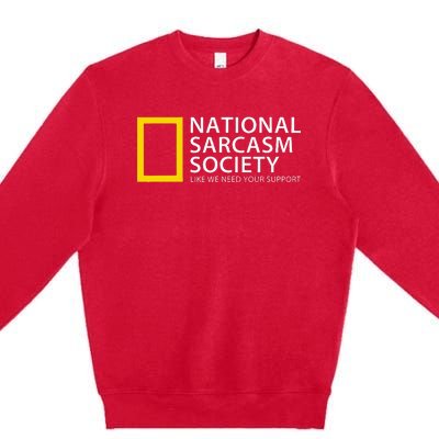 National Sarcasm Society Premium Crewneck Sweatshirt