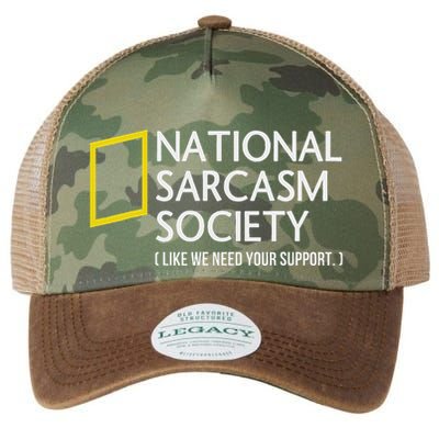 National Sarcasm Society Like We Need Your Support Legacy Tie Dye Trucker Hat