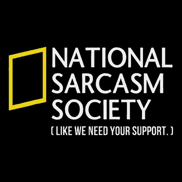 National Sarcasm Society Like We Need Your Support Drawstring Bag