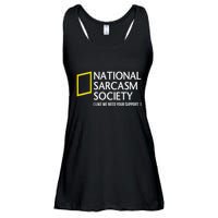 National Sarcasm Society Like We Need Your Support Ladies Essential Flowy Tank