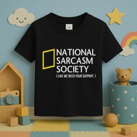 National Sarcasm Society Like We Need Your Support Toddler T-Shirt