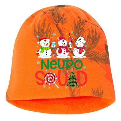 Neuro Squad Snowmies Nurse Stethoscope Christmas Pine Plaid Cute Gift Kati - Camo Knit Beanie