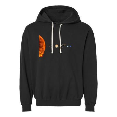 Nerdy Solar System Galaxy Solar System Astronomy Garment-Dyed Fleece Hoodie