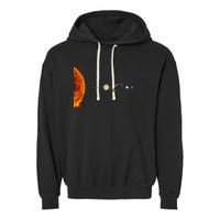 Nerdy Solar System Galaxy Solar System Astronomy Garment-Dyed Fleece Hoodie