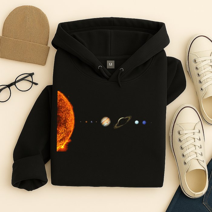Nerdy Solar System Galaxy Solar System Astronomy Hoodie