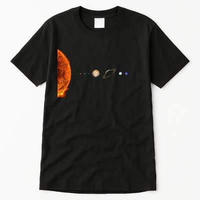 Nerdy Solar System Galaxy Solar System Astronomy Tall T-Shirt