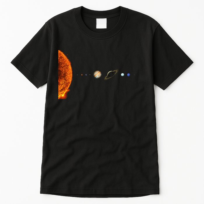 Nerdy Solar System Galaxy Solar System Astronomy Tall T-Shirt