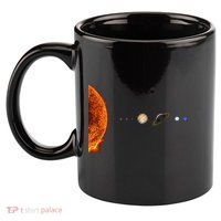 Nerdy Solar System Galaxy Solar System Astronomy 11oz C Handle Ceramic Mug