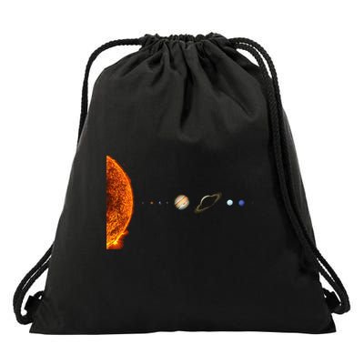 Nerdy Solar System Galaxy Solar System Astronomy Drawstring Bag